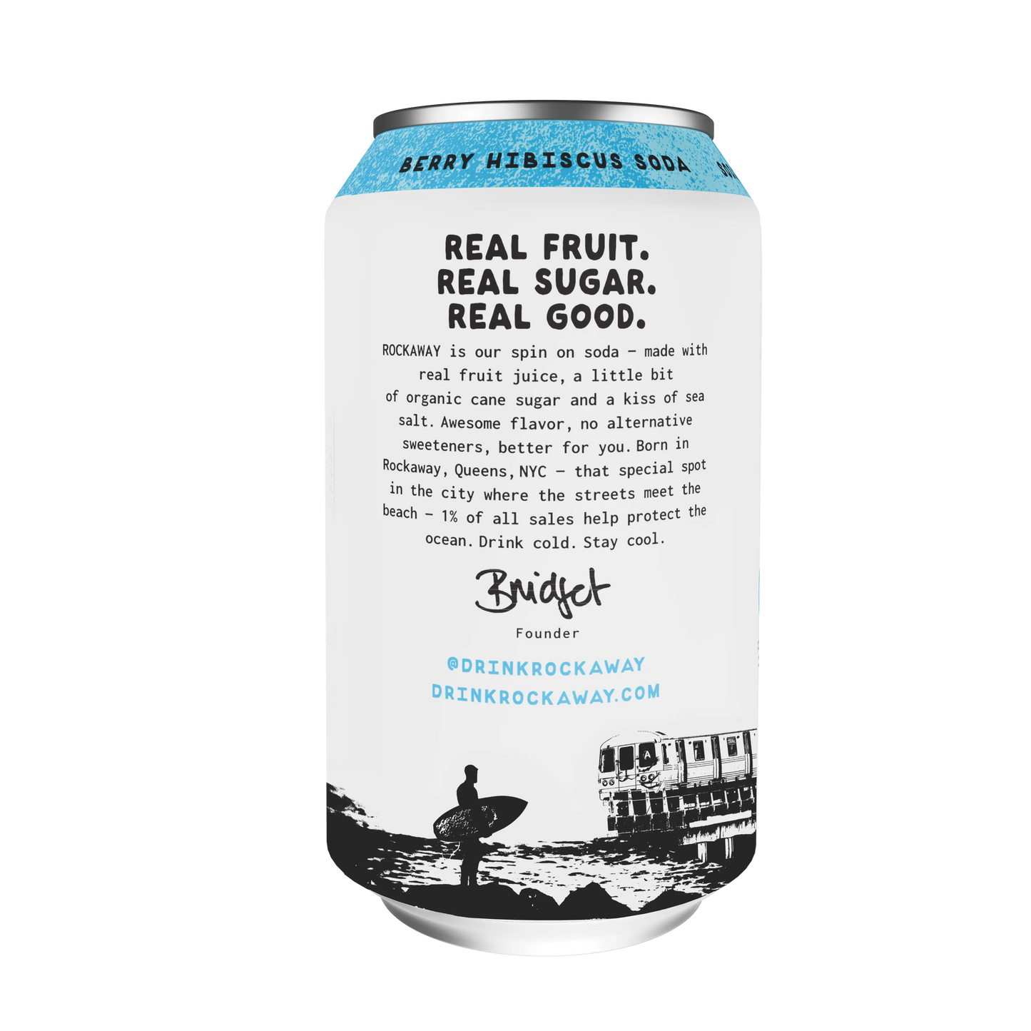 Rockaway Berry Hibiscus Soda Can Back